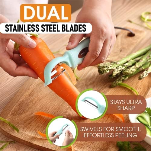 Spring Chef Professional Ice Cream Scoop & Stainless Steel Swivel