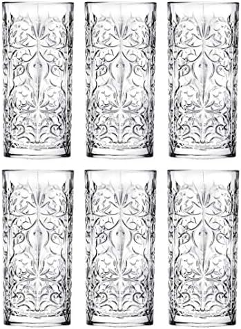 Barski Highball - Glass - Set of 6 - Hiball Glasses - Glass Crystal