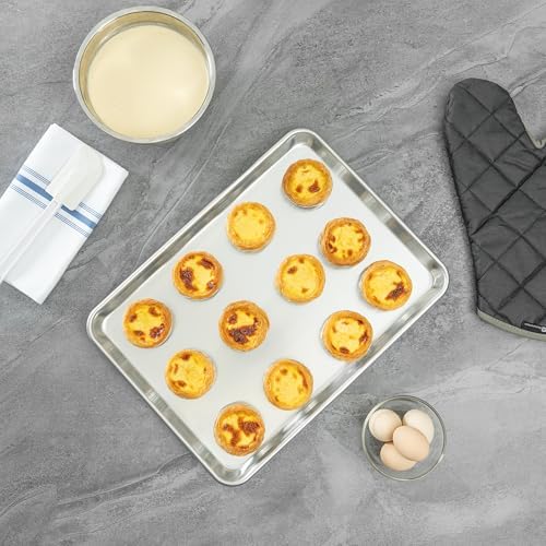 Restaurantware Half Size 12-Gauge Aluminum Sheet Pan, 13 x 18 In, 1 Ct