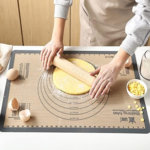 GUANCI Silicone Baking Mat Set of 6, Includes 25"x17.5" Large, 2