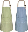 ATROPOS 2 Pack Aprons for Women with Pockets,Waterproof Cooking Aprons