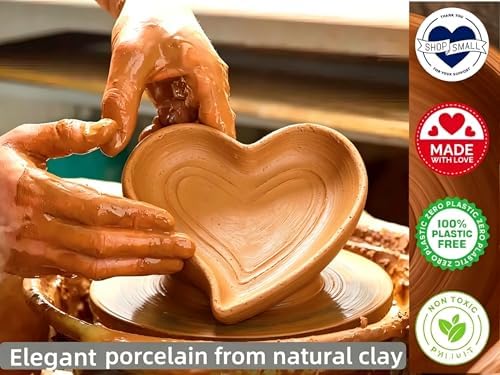 Ceramic Spoon Rest for Stove Top, Heart Cute Spoon Rest for Kitchen