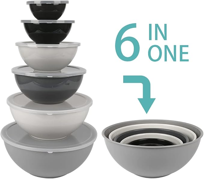 BoxedHome BPA Free Plastic Round Mixing Bowl - Image 3