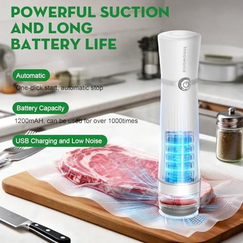 3-in-1 Compact Handheld Vacuum Sealer for Food