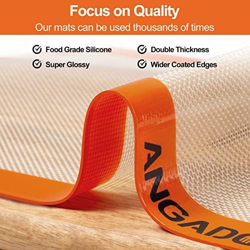 Silicone Baking Mat Sheets Set, Easy Clean &Non-Stick Food Grade