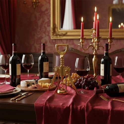 Gold Wine Opener and Golden Bottle Beer Corkscrew