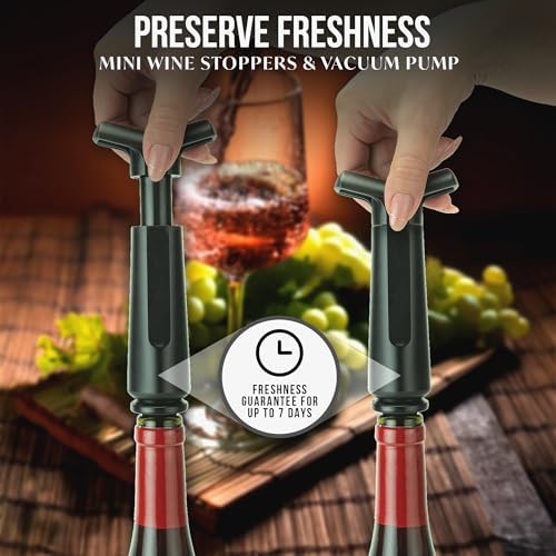 Electric Wine Bottle Opener Set, Beer Opener & Wine Stoppers, Battery