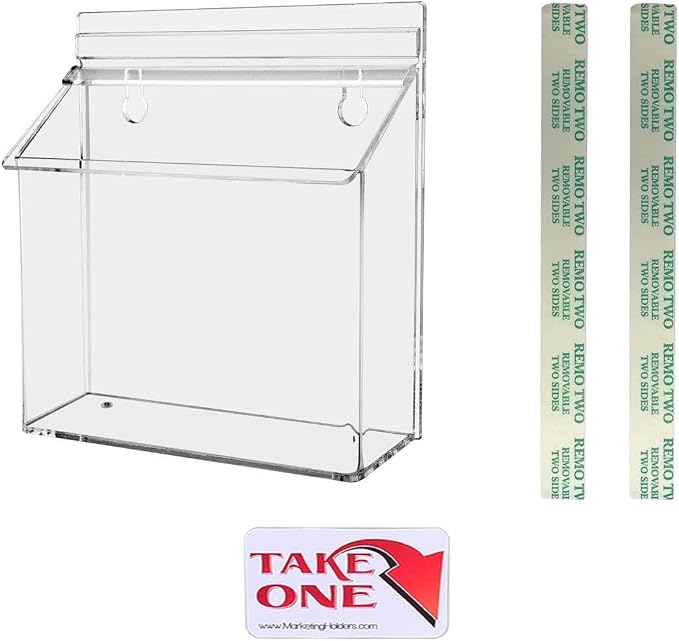 Marketing Holders Outdoor Brochure Holder Holds 7.5” x 5.5” Postcards Wall by MarketingHolders