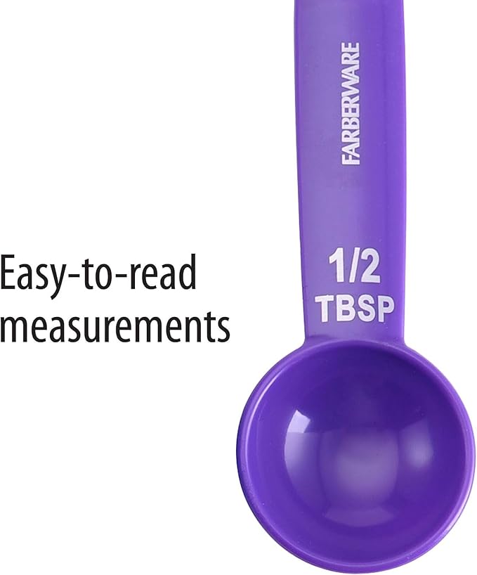 Farberware Set of 5 Measuring Spoons, Includes Detachable Ring - Image 4