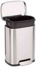 Amazon Basics Smudge Resistant Mini Rectangular Trash Can by AmazonBasics