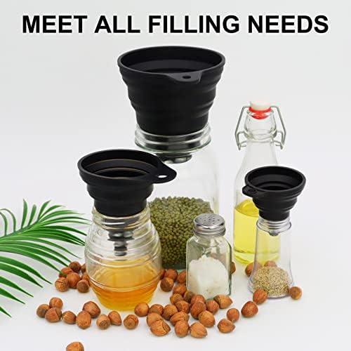 3 Sizes of Kitchen Funnel Set, Food Grade Funnels for Filling Bottles