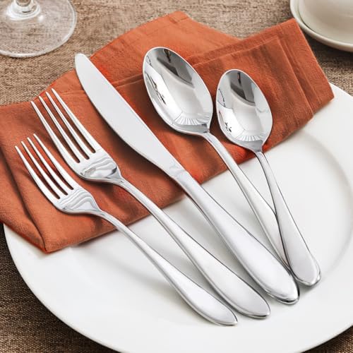 KINGSTONE 20-Piece Silverware Set for 4,18/10 Stainless Steel
