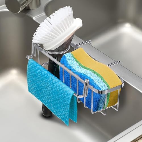 KESOL 3-in-1 Sponge Holder for Kitchen Sink