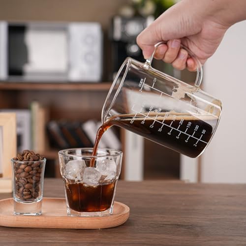 BCnmviku 500ML 2 CUP Glass Measuring Cup With Handle, High
