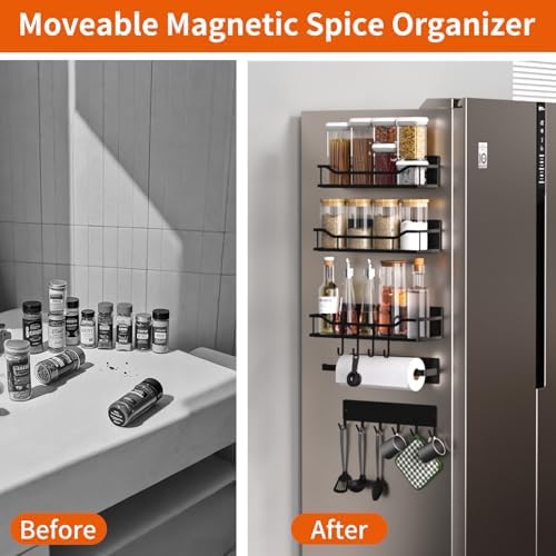 5-Pack Magnetic Shelf Laundry Organizer for Washing Machine