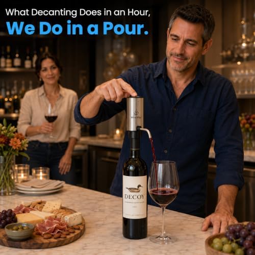 Electric Wine Aerator & Opener Set with Accessories, Rechargeable