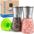 Home EC Stainless Steel Salt and Pepper Grinder Set, 2 Pack