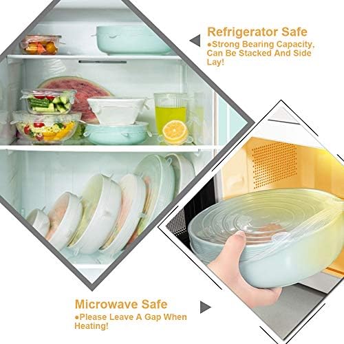LELE LIFE Silicone Stretch Lids, 4 Pack, 3.75in