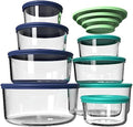 AILTEC 8-Pack Glass Food Containers with Lids