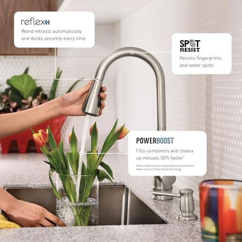 Moen Orivesi Stainless Pulldown Kitchen Faucet 87891SRS