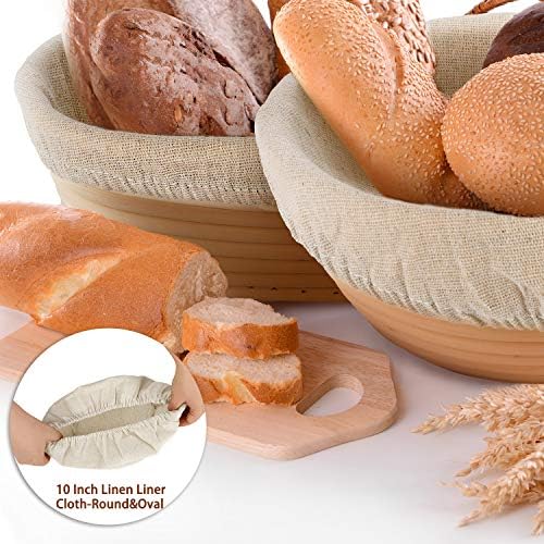 Tatuo Banneton Liners, 6 Pack, 10" Oval, 9" Round