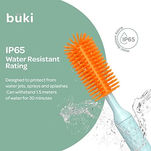 Büki Electric Baby Bottle Cleaning Brush Set - Rechargeable Electric