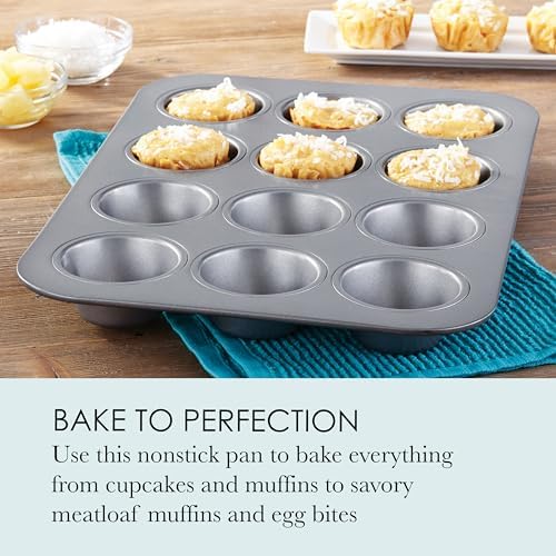 Chicago Metallic Commercial II Non-Stick 12-Cup Muffin Pan. Make