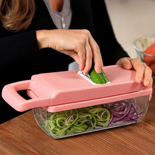 Pink 16-in-1 Vegetable Chopper