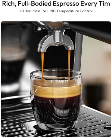 EUHOMY 20 Bar Espresso Machine with Grinder