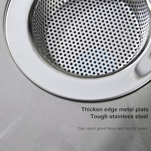 LASSHSWA 2 Pcs Kitchen Sink Strainer Stainless Steel, Mesh and