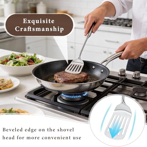 4-Piece Stainless Steel Wok Spatula Set
