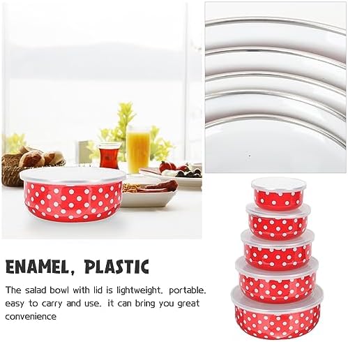 BESTonZON Food Storage Bowl Set with Lids 5-Pack 8.45 to 33.81 Oz
