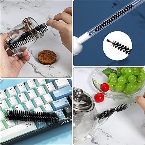 Ixiaoyoo 12 Pcs Straw Cleaner Brushes Set, 8.2 Inch Nylon Cleaning