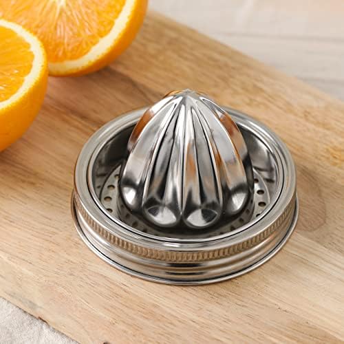 2-Pack Stainless Steel Juicers with Glass Mason Jars