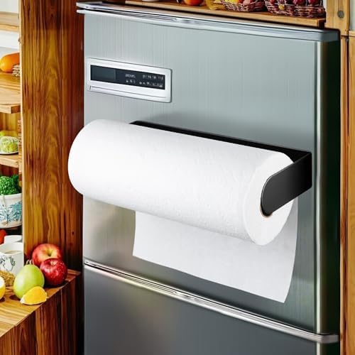 DELITON Black Magnetic Paper Towel Holder