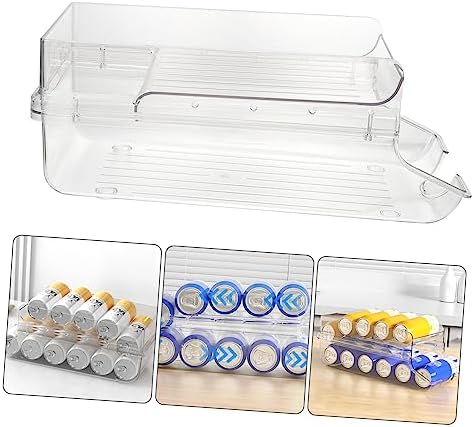 SOLUSTRE Stackable Soda Can Organizer for Refrigerator Beverage Can
