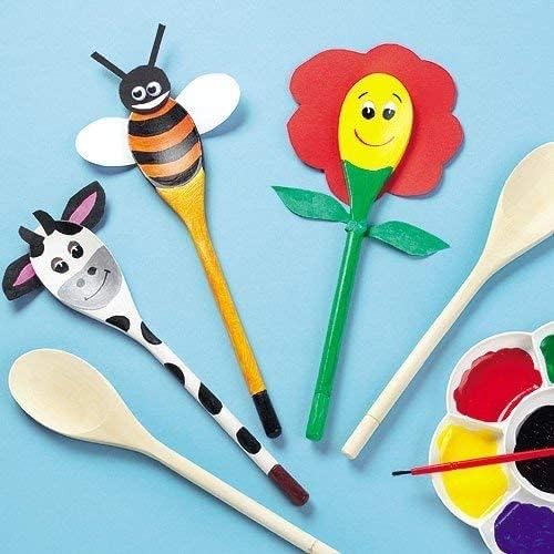 Kitchen Wooden Spoons Mixing Baking Serving Utensils Puppets 12 In - Image 5