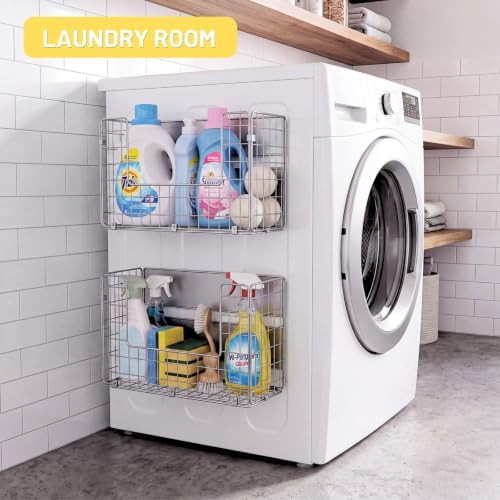 Ofiray-home Magnetic Shelf for Fridge, Large Basket for Aluminum Foil