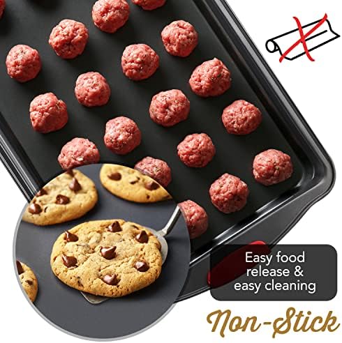Eatex Baking Sheet Set, 2 Piece Baking Pans Set, Cookie Sheets for
