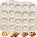 Muffin Top Pan, 12 Cavity Cupcake Pan, 3 Inch Nonstick Bakeware for