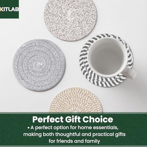 Drink Coasters with Holder, Set of 6
