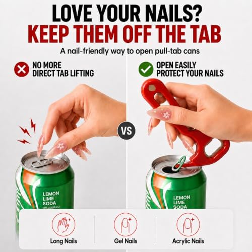 Pull Tab Can Opener, Magnetic 3-in-1 Bottle Opener, Magnetic Jar