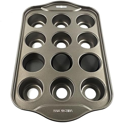 DEVILMAYCARE Removable Bottom Round Mini Muffin Pans 12 Holes