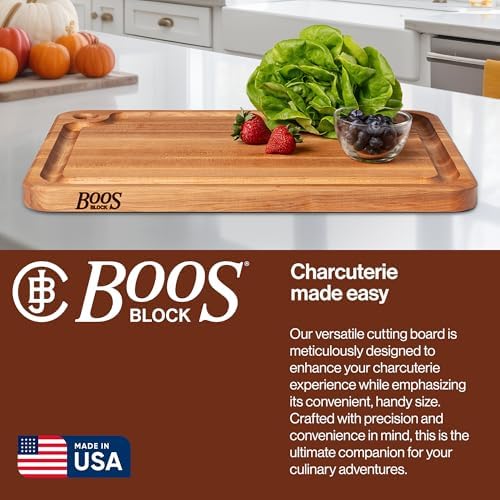 John Boos Block Maple Cutting Board, 22 x 16 x 1.25 Inches