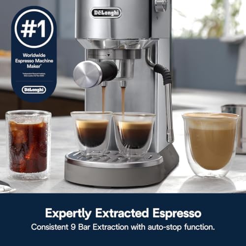 De'Longhi Dedica Duo Compact Espresso Machine, Stainless Steel