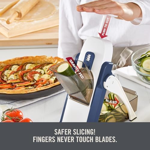 Zakarian by Dash Safe Slice Mandoline, Zakarian Blue