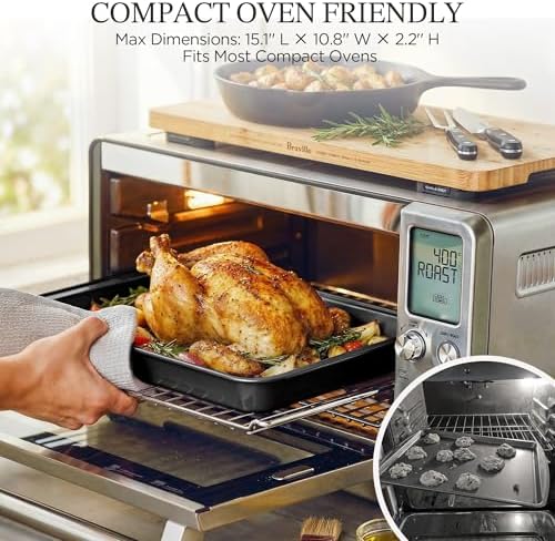 KITESSENSU Compact Baking Pans Sets, Nonstick Bakeware Sets 19-Piece