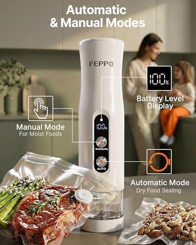 FEPPO Compact Vacuum Sealer with Containers & Bags