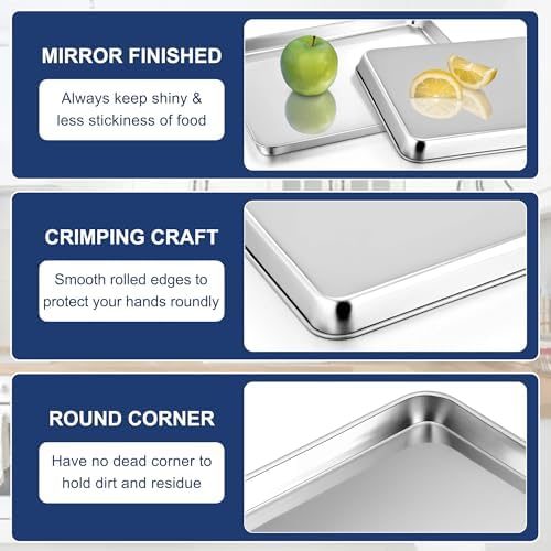 P&P CHEF Muffin Pan Cupcake Baking Pan with 16 Inch Baking Sheet Set