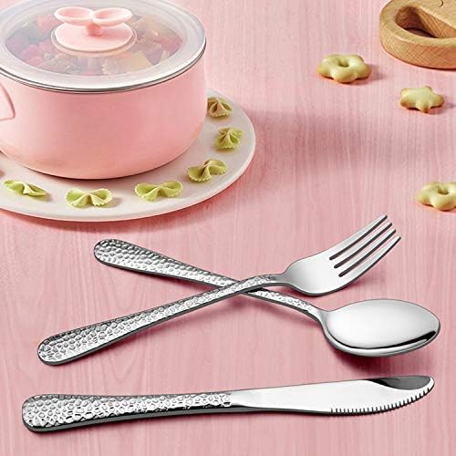 LIANYU 12-Piece Kids Utensils Silverware Set, Stainless Steel Toddler